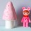 Lampe Veilleuse champignon rose clair (S) - Egmont toys