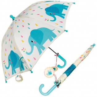 Parapluie enfant éléphants bleus