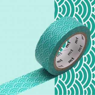 Masking Tape Vague Seigaiha vert