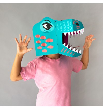 Masque 3D en carton Dinosaure - Omy
