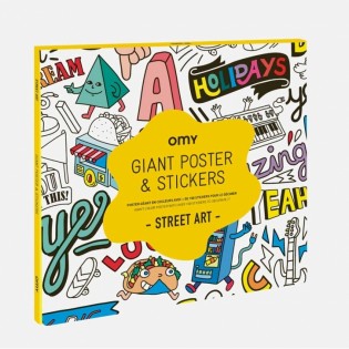 Grand poster et stickers Street Art - OMY