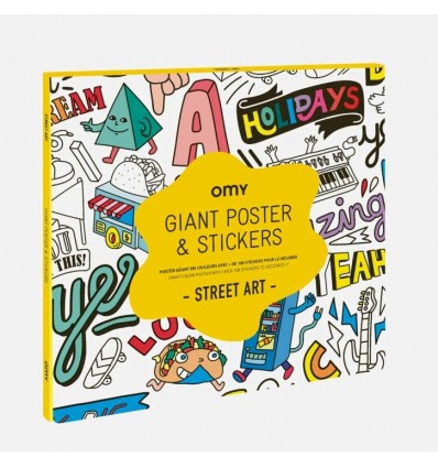 Grand poster et stickers Street Art - OMY