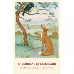 Carte Fable Le Corbeau et le Renard - Ludom Edition