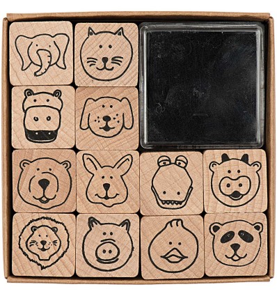 Set de 12 tampons Animaux - Rico Design