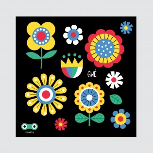 Sticker réfléchissant Fleurs Jaunes - Rainette