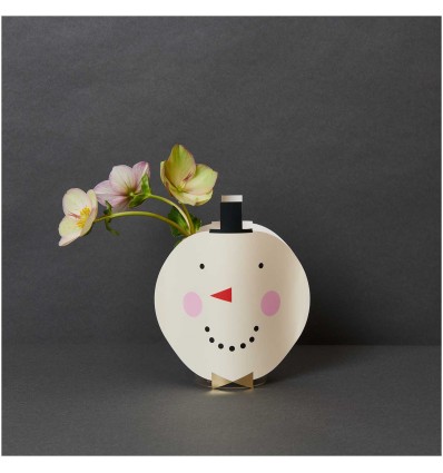 Couvre-vase en papier Bonhomme de neige - Rico Design
