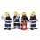 Set de 4 pompiers - Bigjigs