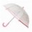 Parapluie transparent Coeurs