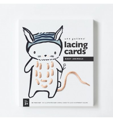 Cartes à lacer bébés animaux - Wee Gallery