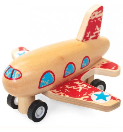 Avion à friction en bois