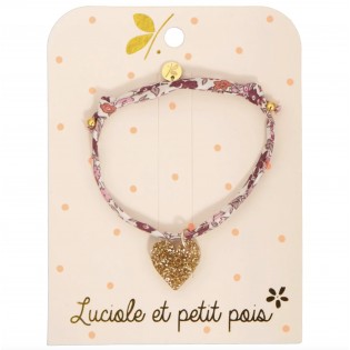 Bracelet liberty Ava Spring coeur doré - Luciole et Petit Pois