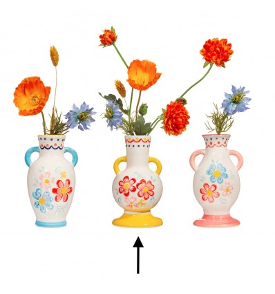 Vase folklorique jaune - Sass & Belle