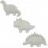 Set de 3 moules à sable dinosaures - Konges Slojd