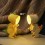 Mini lampe LED dinosaure jaune