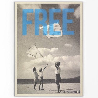 Carte vintage "Free" - Atelier Kencre