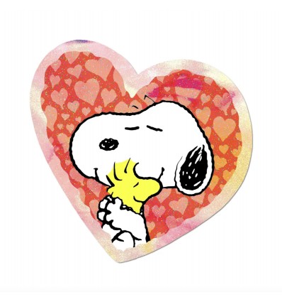 Autocollant Snoopy calin