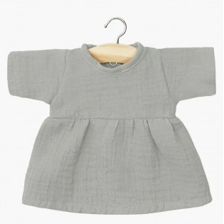 Robe Faustine "Gris Souris" - Minikane