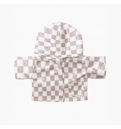 Imperméable Clotaire damier beige - Minikane