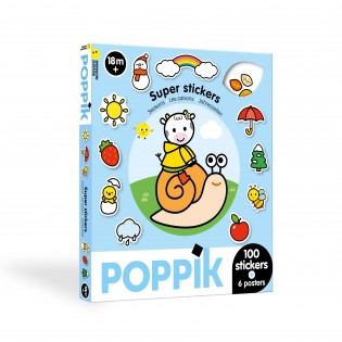 Boite de 100 stickers Saisons et posters - Poppik