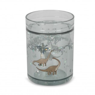 Verre à paillettes Dinosaures - Konges Slojd