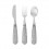 Set de 3 couverts Argent Pailleté - Konges Slojd