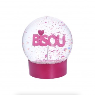 Boule à neige Bisou