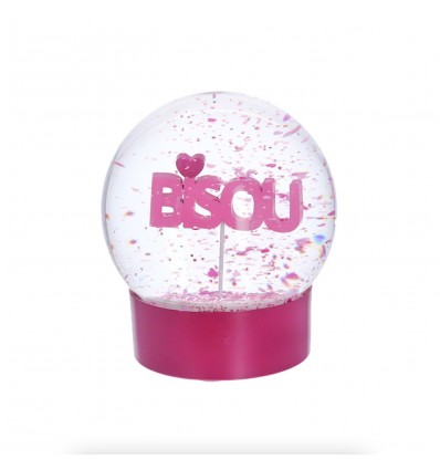 Boule à neige Bisou