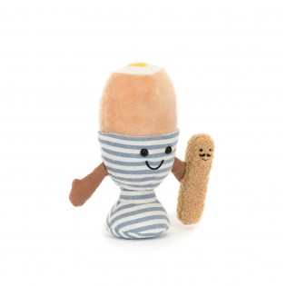 Peluche Amuseable Oeuf à la coque et sa mouillette - Jellycat