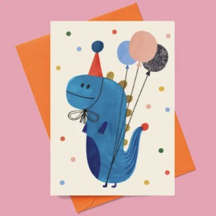 Carte Dino party - Daria Solak Illustration