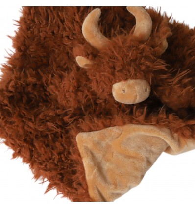 Doudou plat vache des Highlands