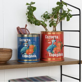 Set de 2 pots en métal "Cerveza espanola" - Rex