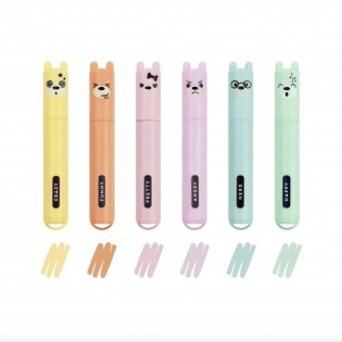 Set de 6 Mini Surligneurs Teddy’s Style - Legami