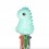 Mini stylo à bille 4 couleurs dino - Legami