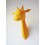 Kit de pliage papier trophée girafe jaune - Assembli